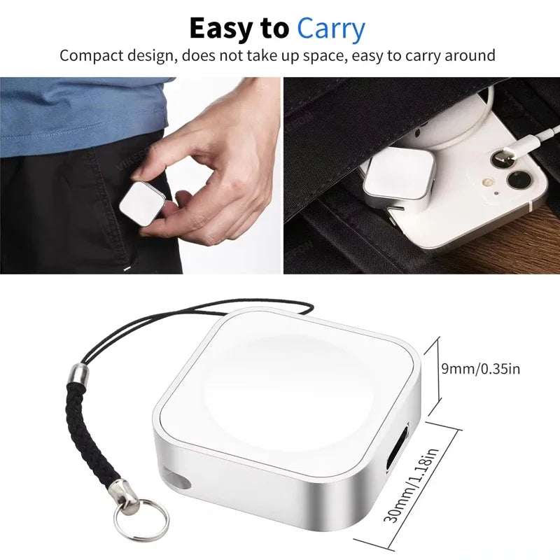 Ask SEMMI™ Magnetic Charger Adapter for Apple Watch USB-C / iPhone Power Fast Charger Cable